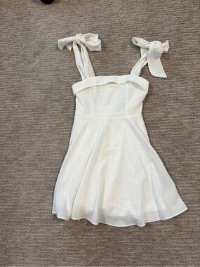 Nordstrom White Tie-Shoulder Sundress